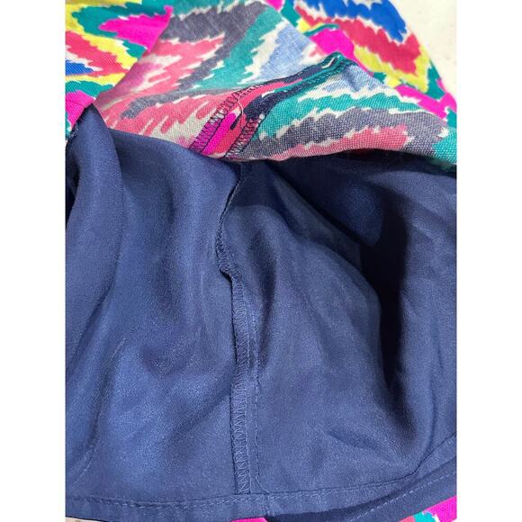 Lilly Pulitzer Kirkland DressChevron Print Cut out back Size 6 colorful preppy - Picture 4 of 7
